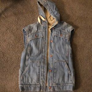Isabel Marant Etoile hooded denim vest